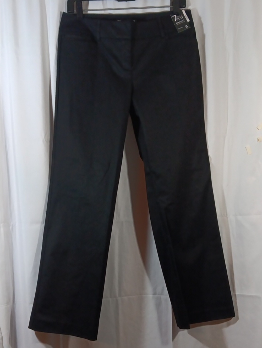 New York & Co NWT Womens Petite 6 Bootcut Black Pants 7th Avenue Work Office